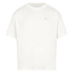 Off Duty Shirt weiß Vorderansicht – Katzen Oversize T-Shirt