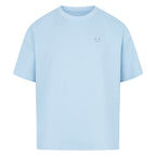 Off Duty Shirt babyblau Vorderansicht – The Little Doodle