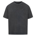 Off Duty Shirt washed black Vorderansicht – The Little Doodle