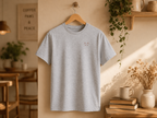 Coffee Break Shirt Detail – Katzen Front-Print Bio-Baumwolle